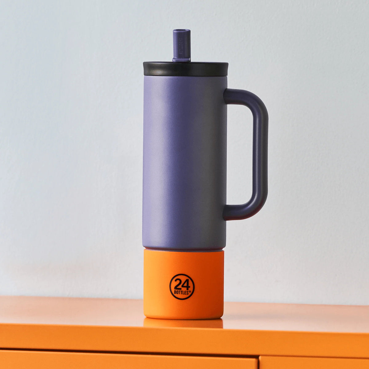 Straw Cup Dusk Pipetli Paslanmaz Çelik Termos 800 ml