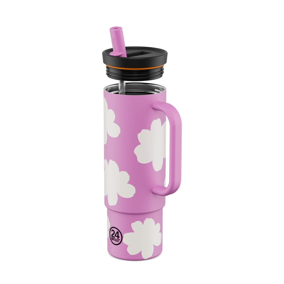 Straw Cup Daydreaming Pink Pipetli Paslanmaz Çelik Termos 800 ml