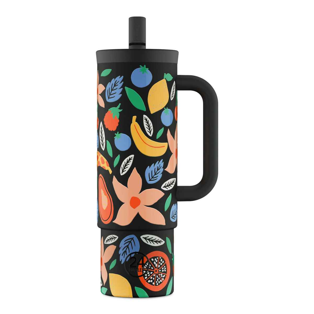 Straw Cup Tropical Noir Pipetli Paslanmaz Çelik Termos 800 ml
