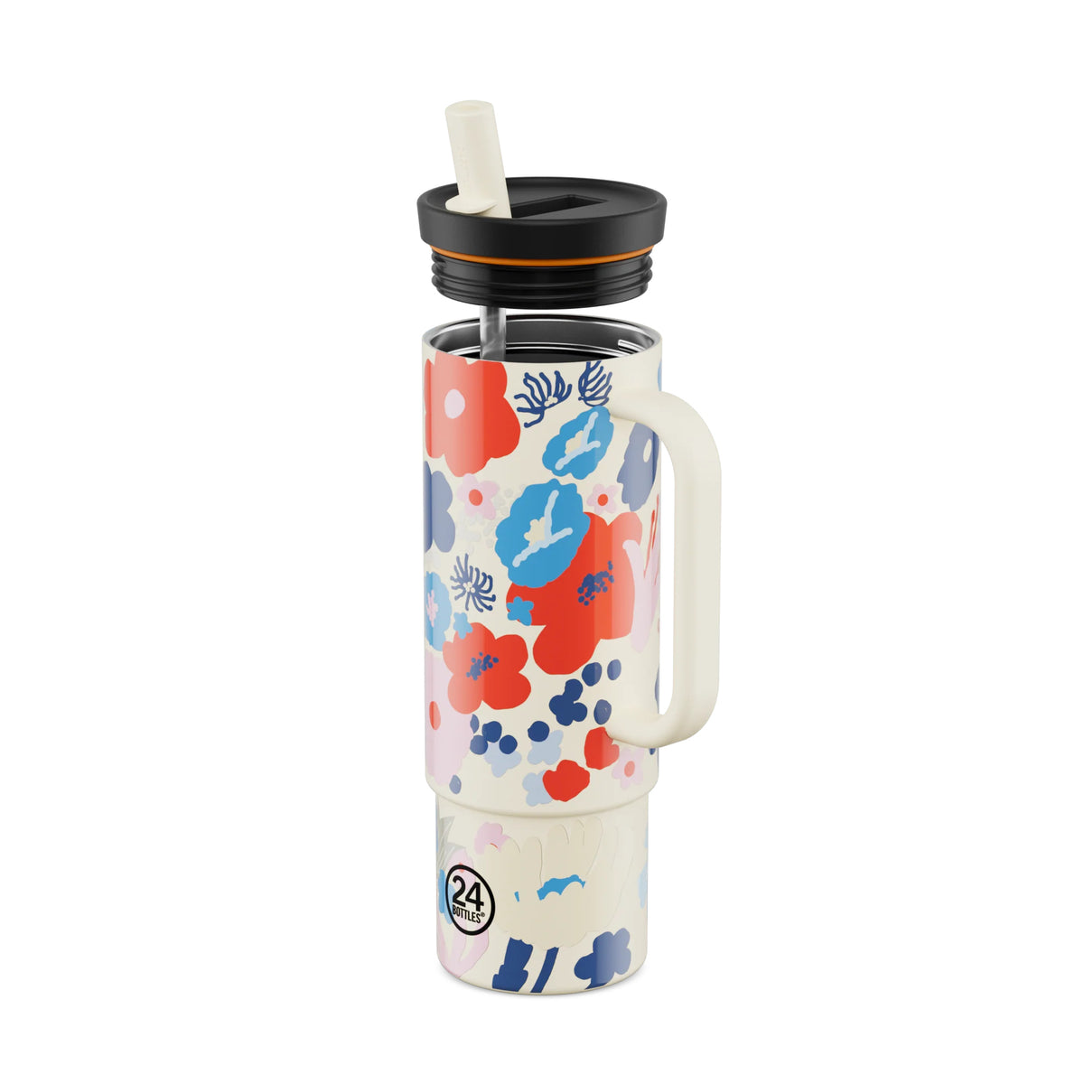 Straw Cup Domenica Pipetli Paslanmaz Çelik Termos 800 ml