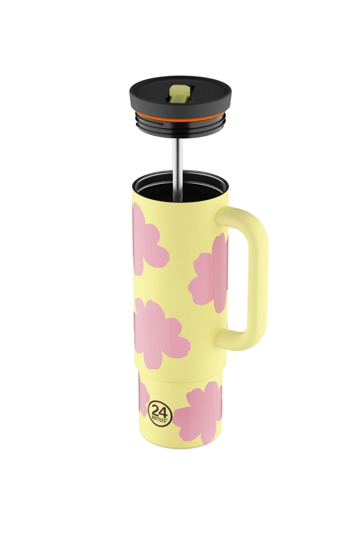 Straw Cup Daydreaming Yellow Pipetli Paslanmaz Çelik Termos 800 ml