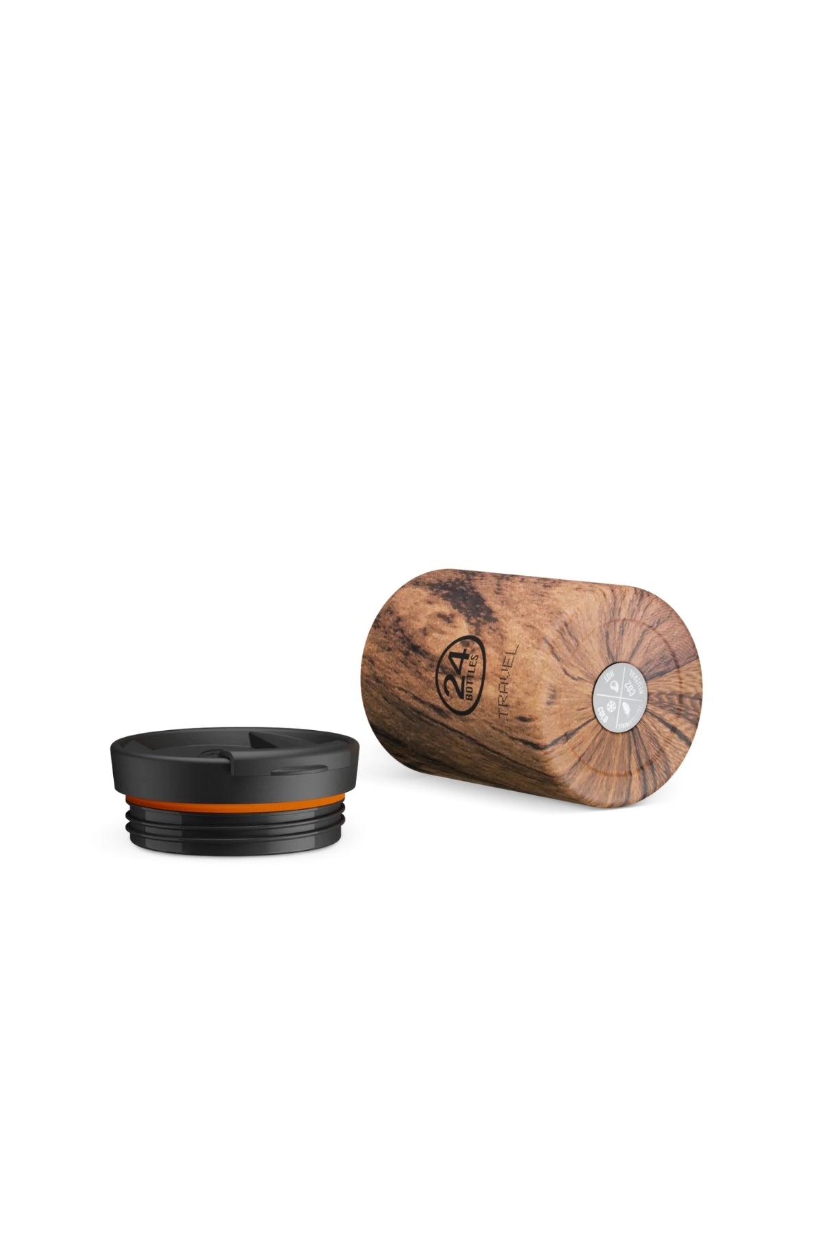 Travel Tumbler Sequoia Wood Paslanmaz Çelik Termos Bardak 350 ml