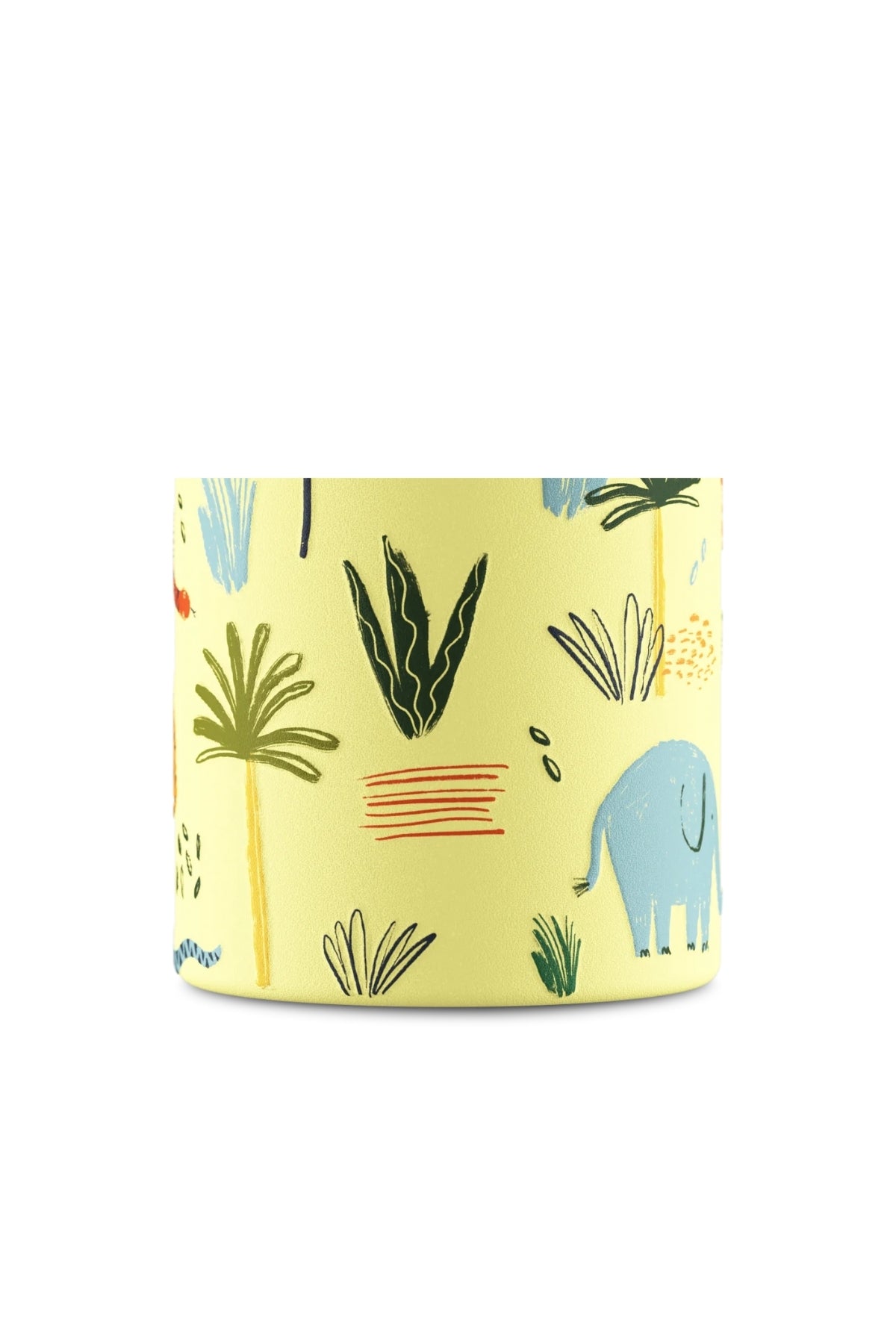 Kids Bottle Jungle Friends Pipetli Paslanmaz Çelik Çocuk Su Matarası 500 ml