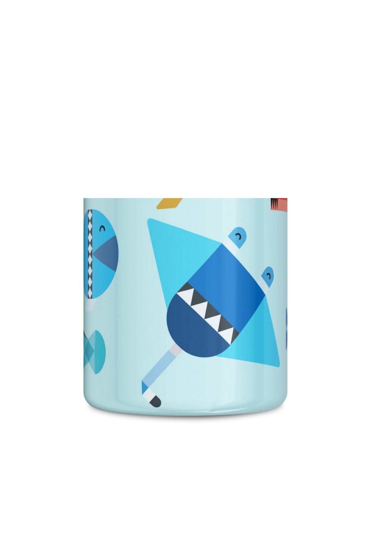 Kids Bottle Sea Friends Pipetli Paslanmaz Çelik Çocuk Su Matarası 500 ml