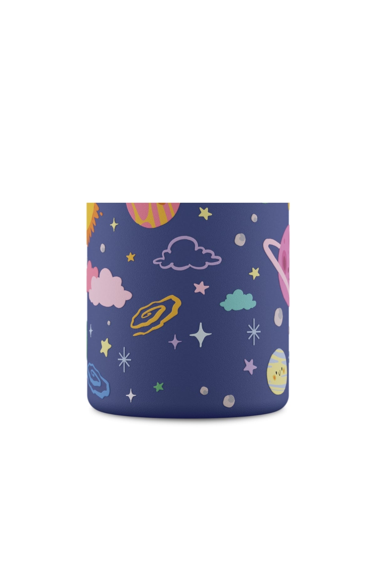 Kids Bottle Space Friends Pipetli Paslanmaz Çelik Çocuk Su Matarası 500 ml