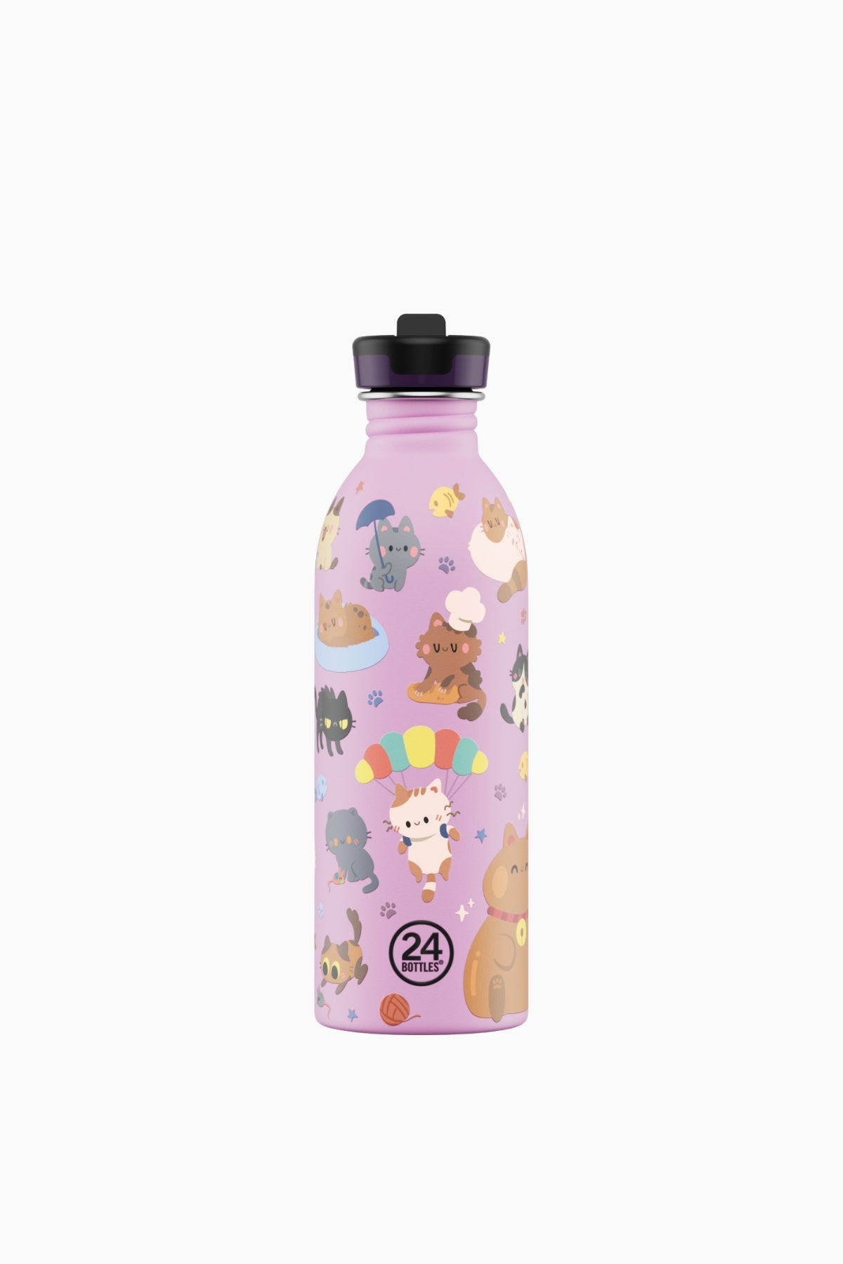 Kids Bottle Meow Friends Paslanmaz Çelik Çocuk Su Matarası 500 ml