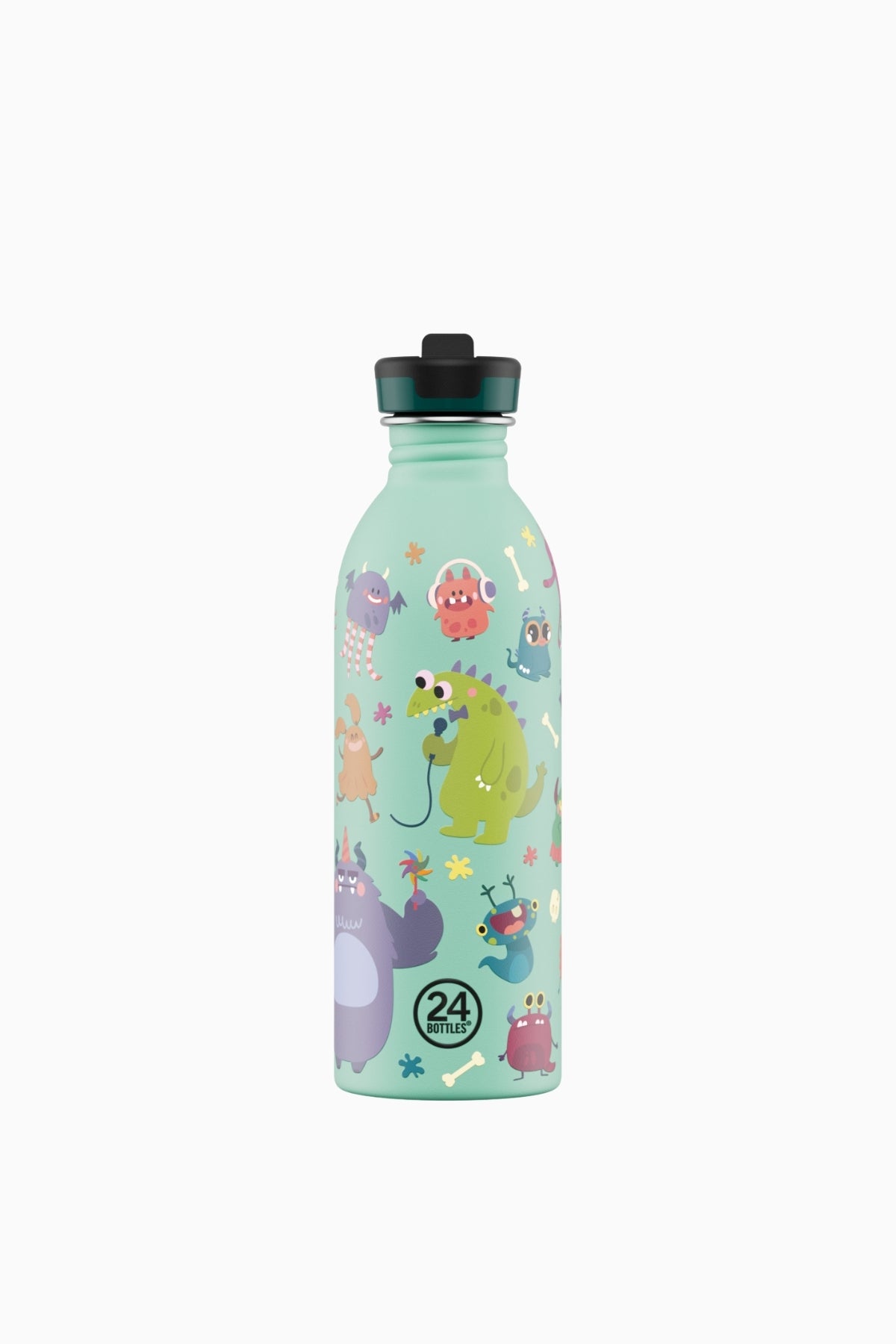 Kids Bottle Spooky Friends Pipetli Paslanmaz Çelik Çocuk Su Matarası 500 ml