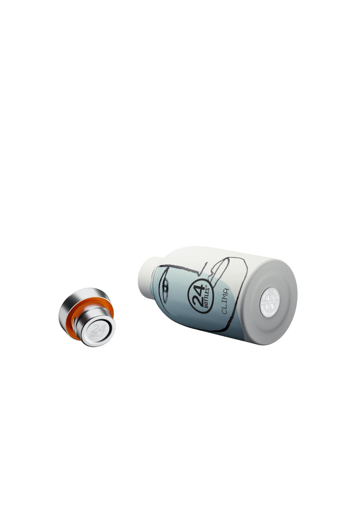 Clima Bottle White Calypso Paslanmaz Çelik Termos 330 ml
