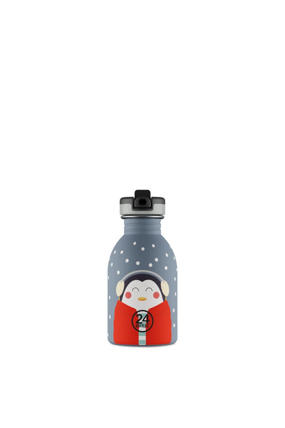Kids Bottle Happy Penguin Paslanmaz Çelik Çocuk Su Matarası 250 ml