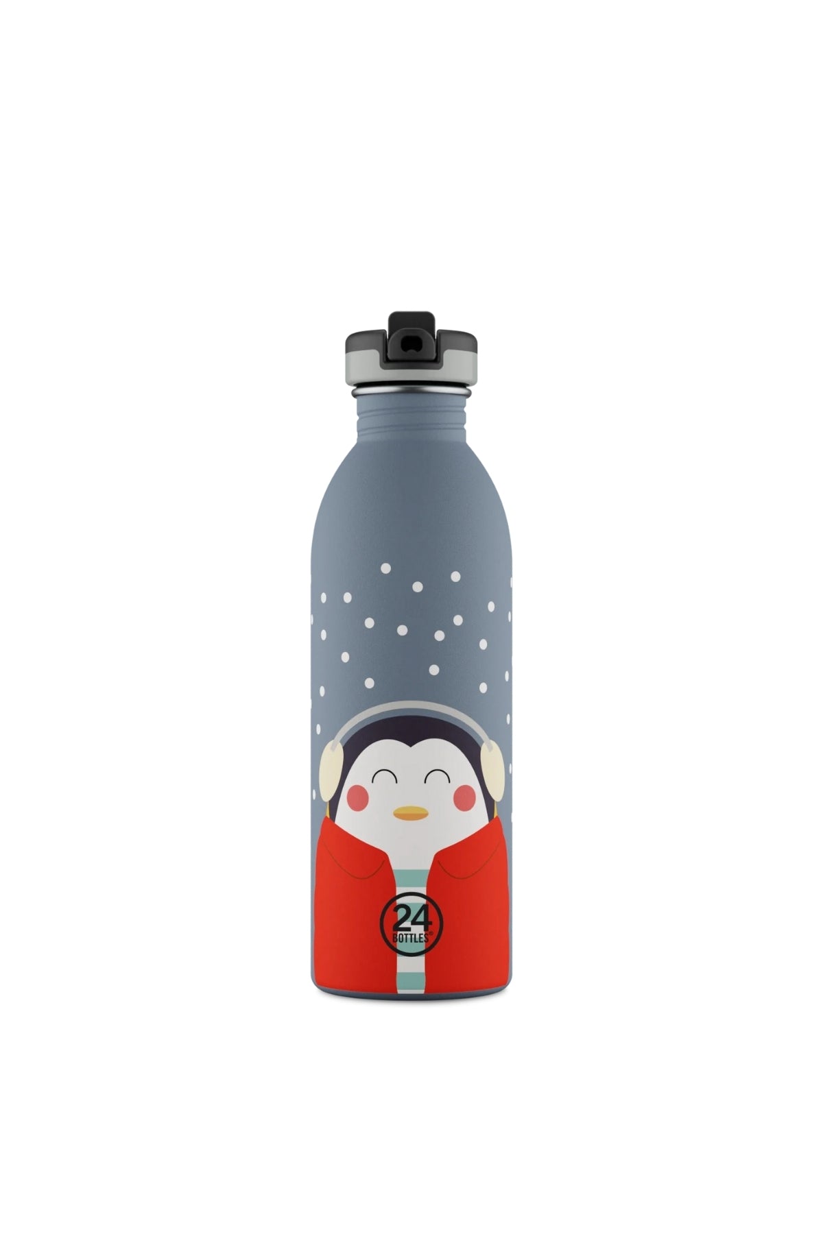 Kids Bottle Happy Penguin Paslanmaz Çelik Çocuk Su Matarası 500 ml