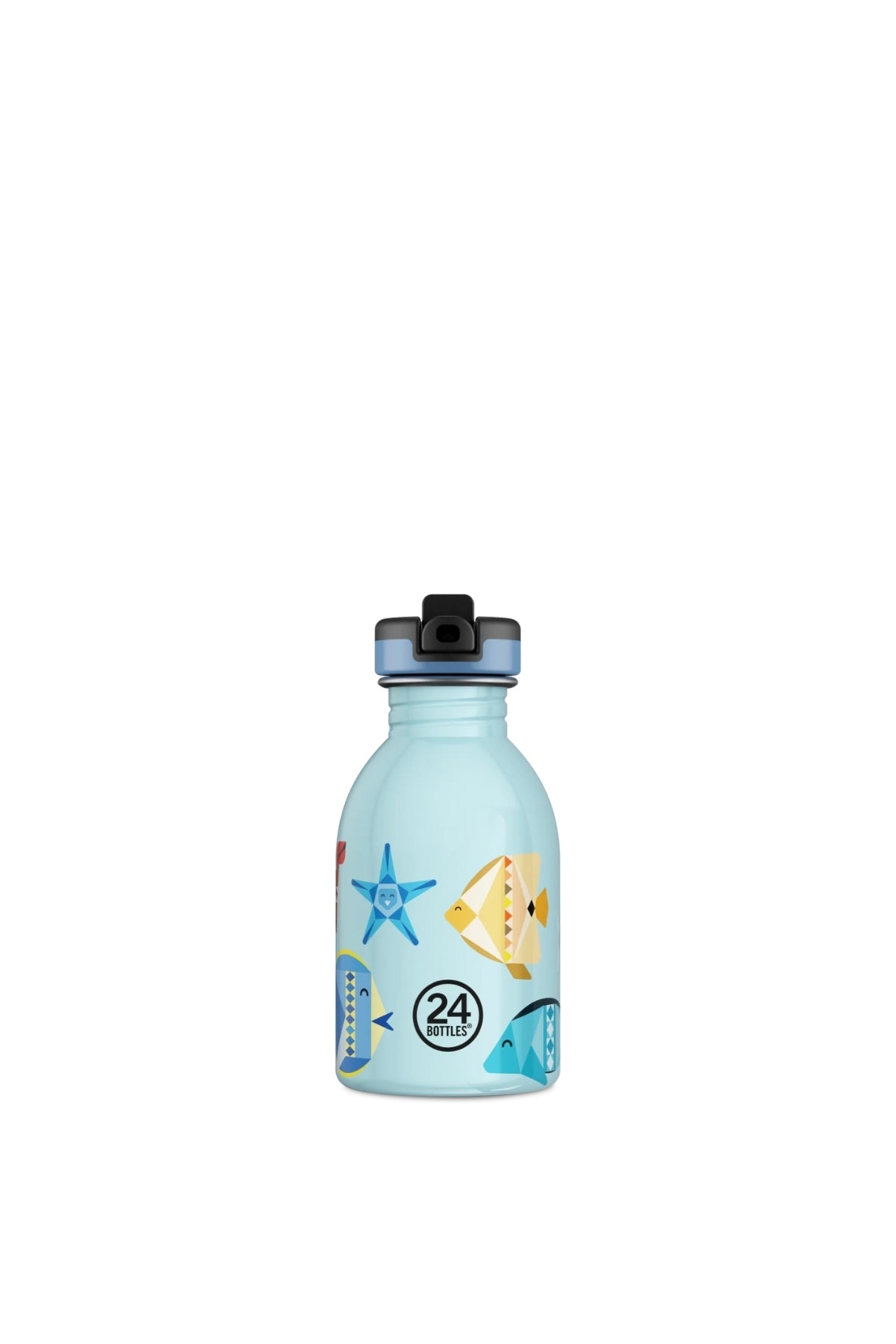 Kids Bottle Sea Friends Pipetli Paslanmaz Çelik Çocuk Su Matarası 250 ml