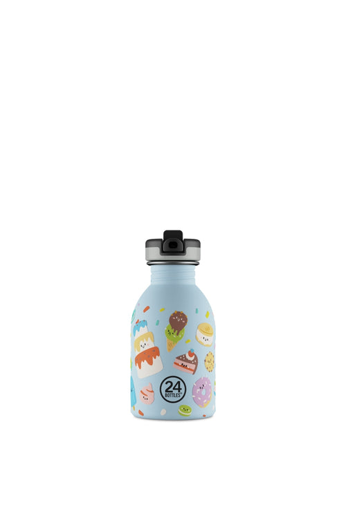 Kids Bottle Sweet Friends Pipetli Paslanmaz Çelik Çocuk Su Matarası 250 ml