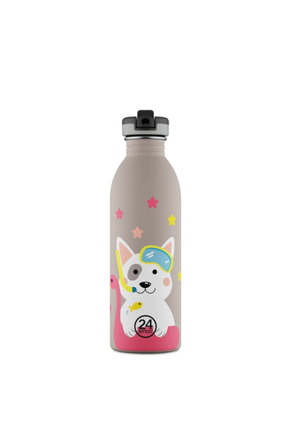 Kids Bottle Lucky Dog Paslanmaz Çelik Çocuk Su Matarası 500 ml