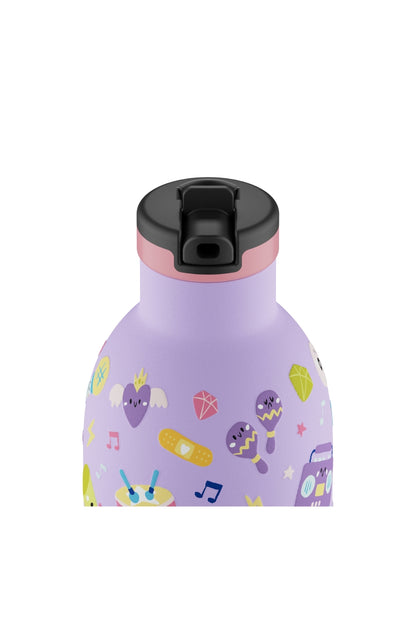 Clima Bottle Music Friends Pipetli Paslanmaz Çelik Termos 330 ml