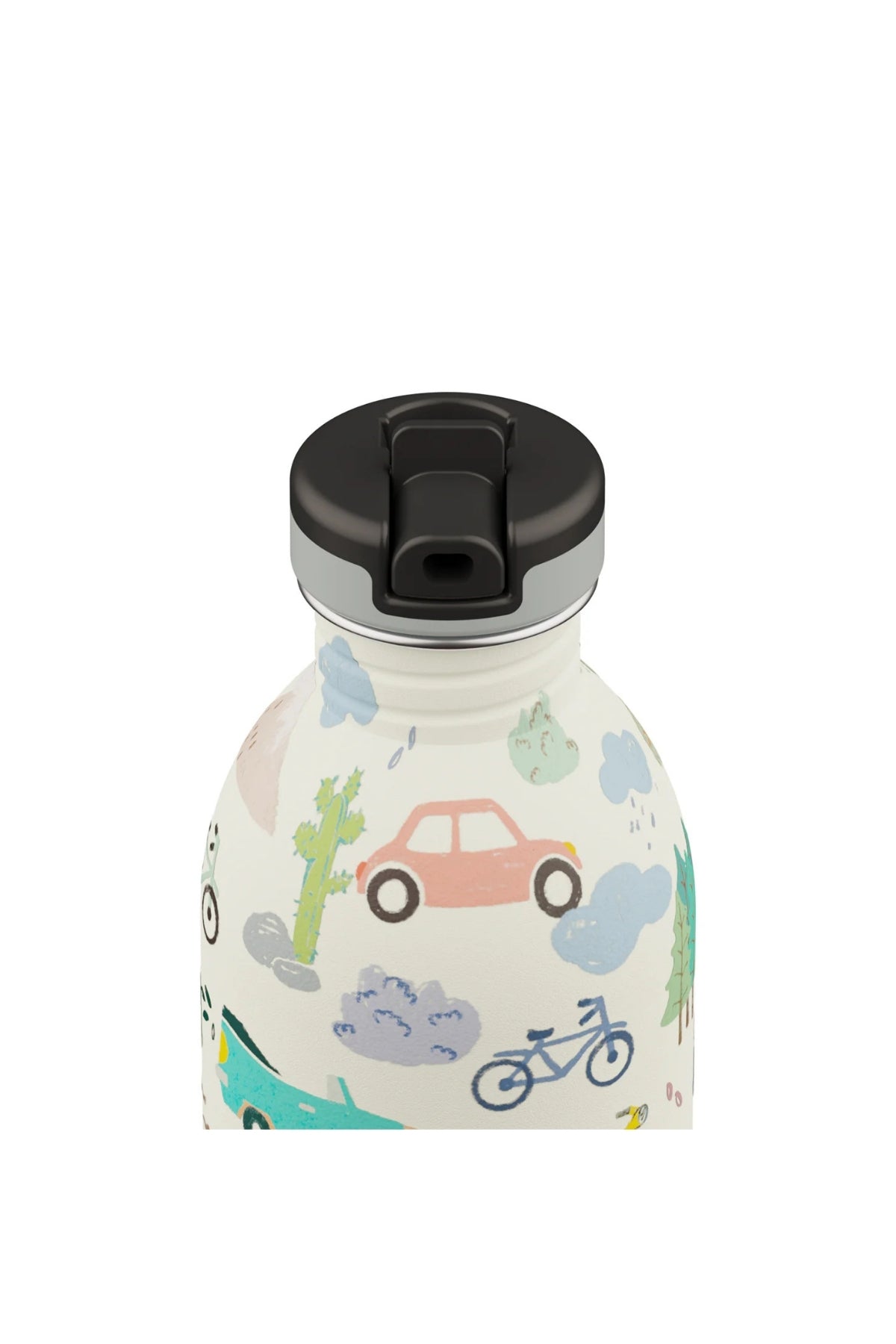 Kids Bottle Adventure Friends Pipetli Paslanmaz Çelik Çocuk Su Matarası 250 ml