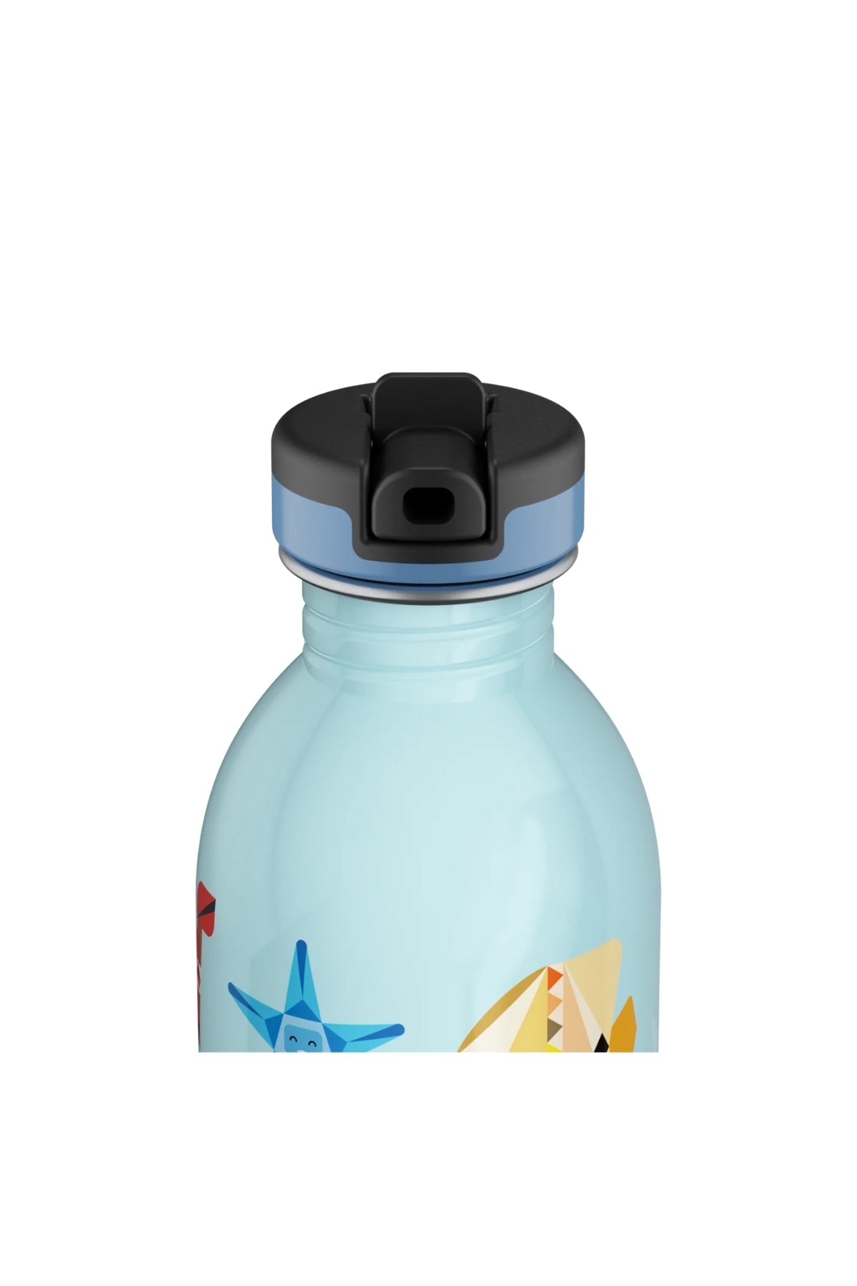 Kids Bottle Sea Friends Pipetli Paslanmaz Çelik Çocuk Su Matarası 250 ml