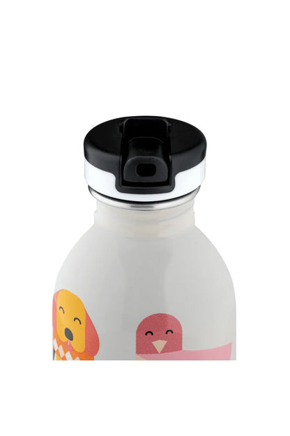 Kids Bottle Best Friends Pipetli Paslanmaz Çelik Çocuk Su Matarası 250 ml