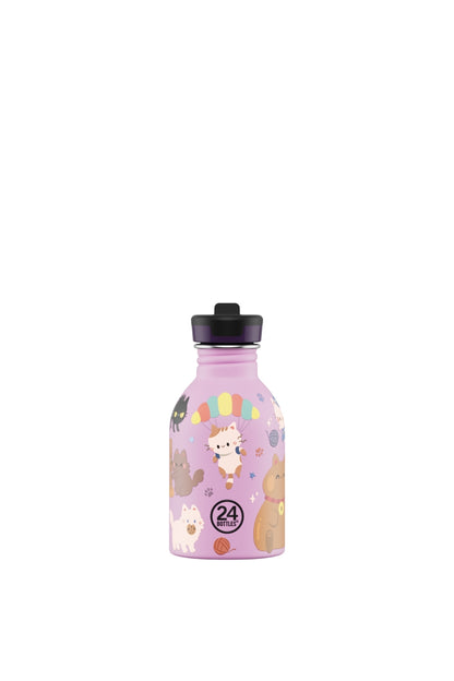 Kids Bottle Meow Friends Paslanmaz Çelik Çocuk Su Matarası 250 ml