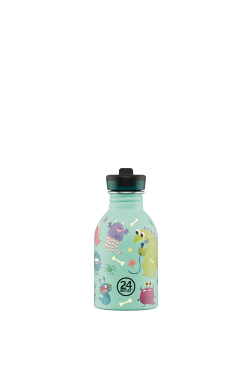 Kids Bottle Spooky Friends Pipetli Paslanmaz Çelik Çocuk Su Matarası 250 ml