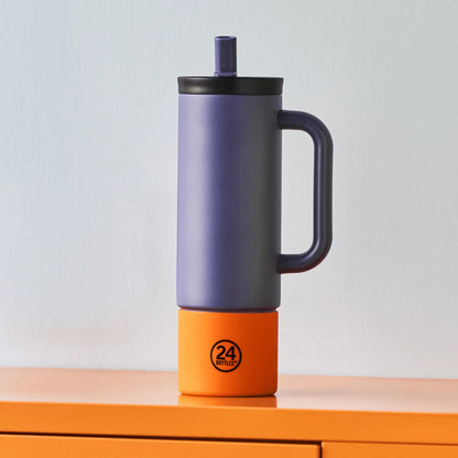 Straw Cup Dusk Pipetli Paslanmaz Çelik Termos 800 ml