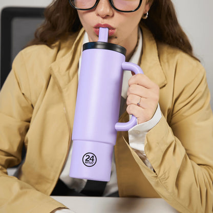Straw Cup Erica Pipetli Paslanmaz Çelik Termos 800 ml