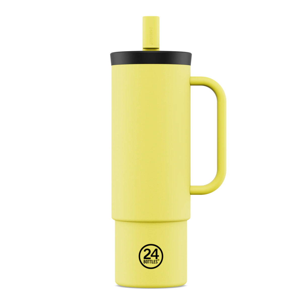 Straw Cup Citrus Pipetli Paslanmaz Çelik Termos 800 ml