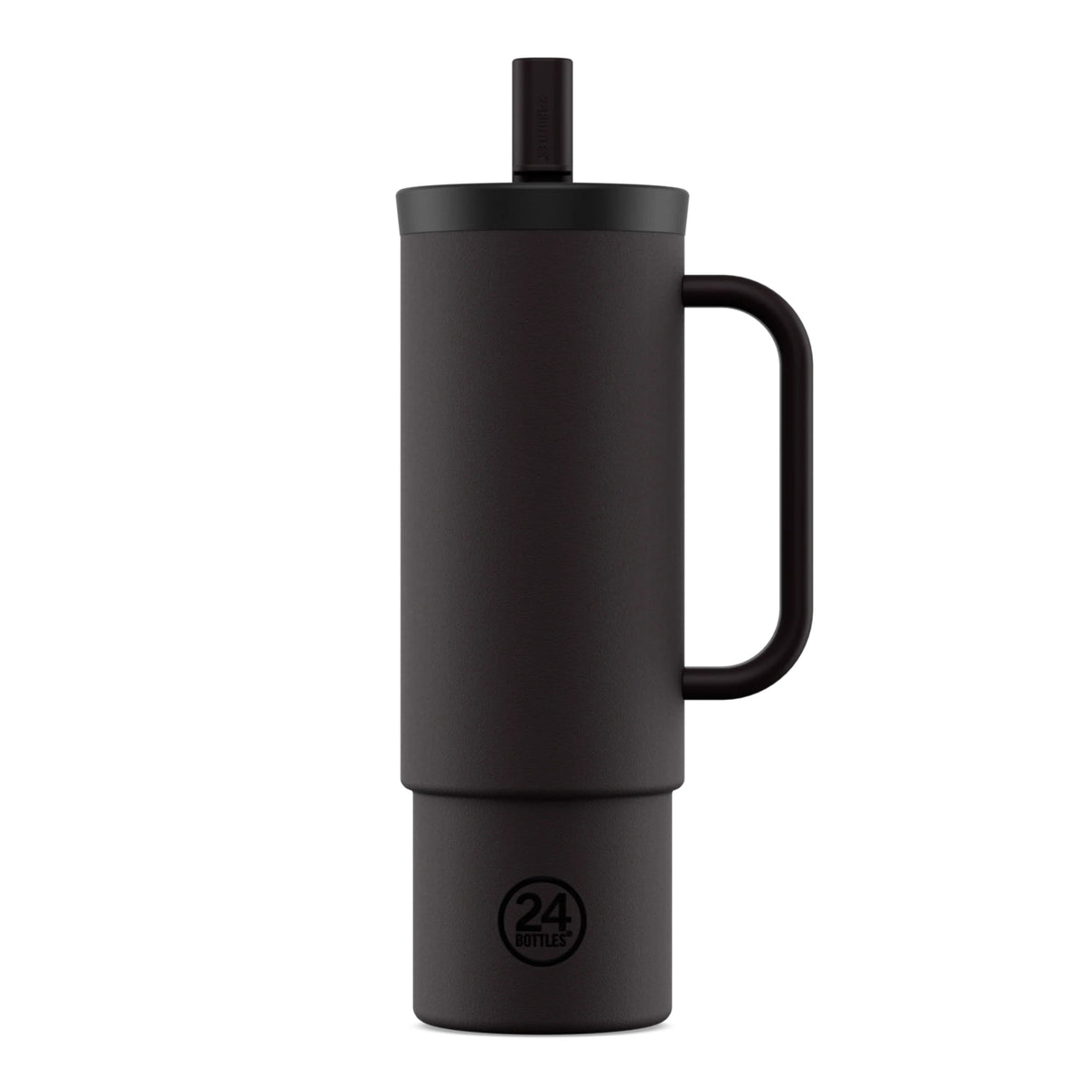 Straw Cup Tuxedo Black Pipetli Paslanmaz Çelik Termos 800 ml