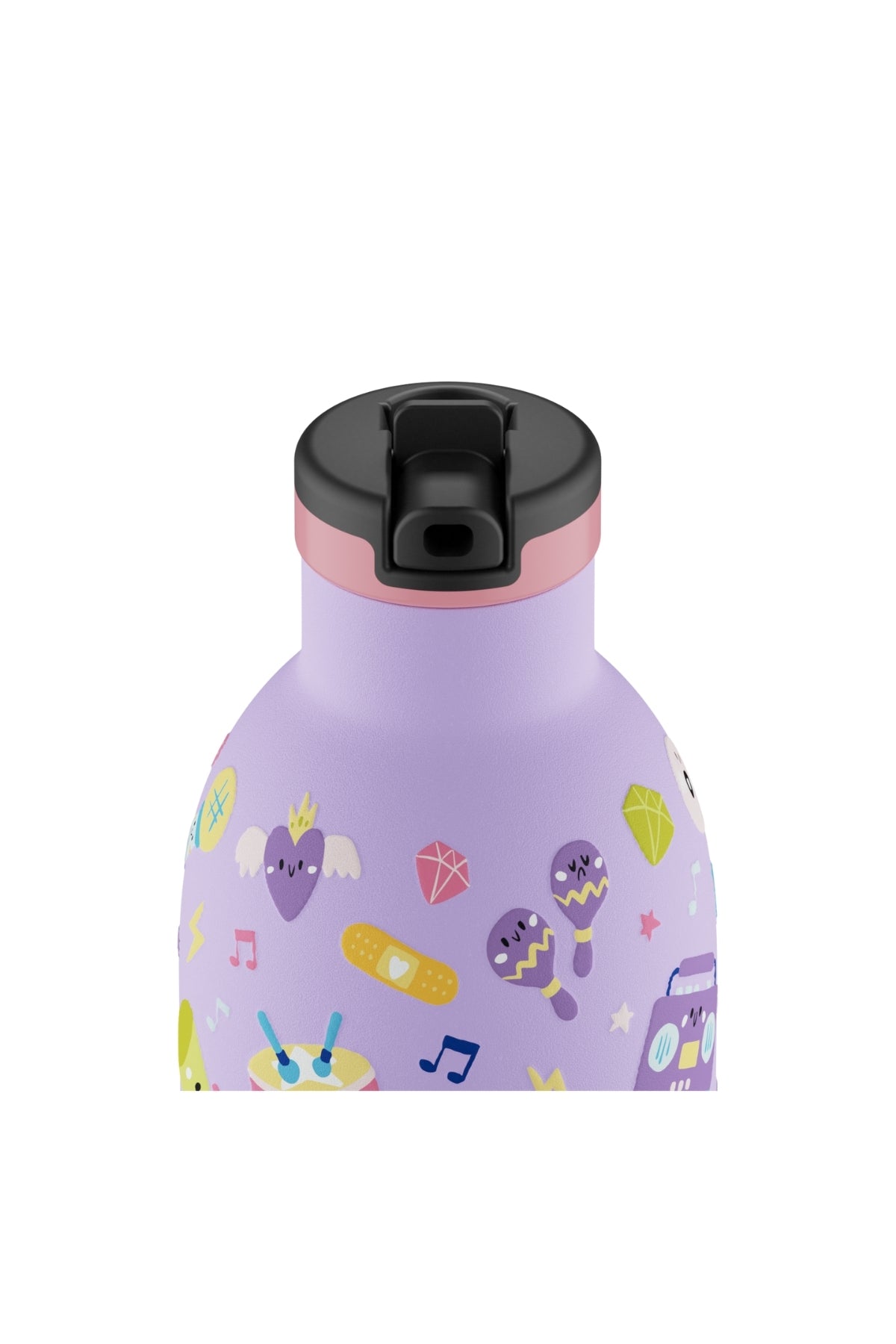 Clima Bottle Music Friends Pipetli Paslanmaz Çelik Termos 330 ml