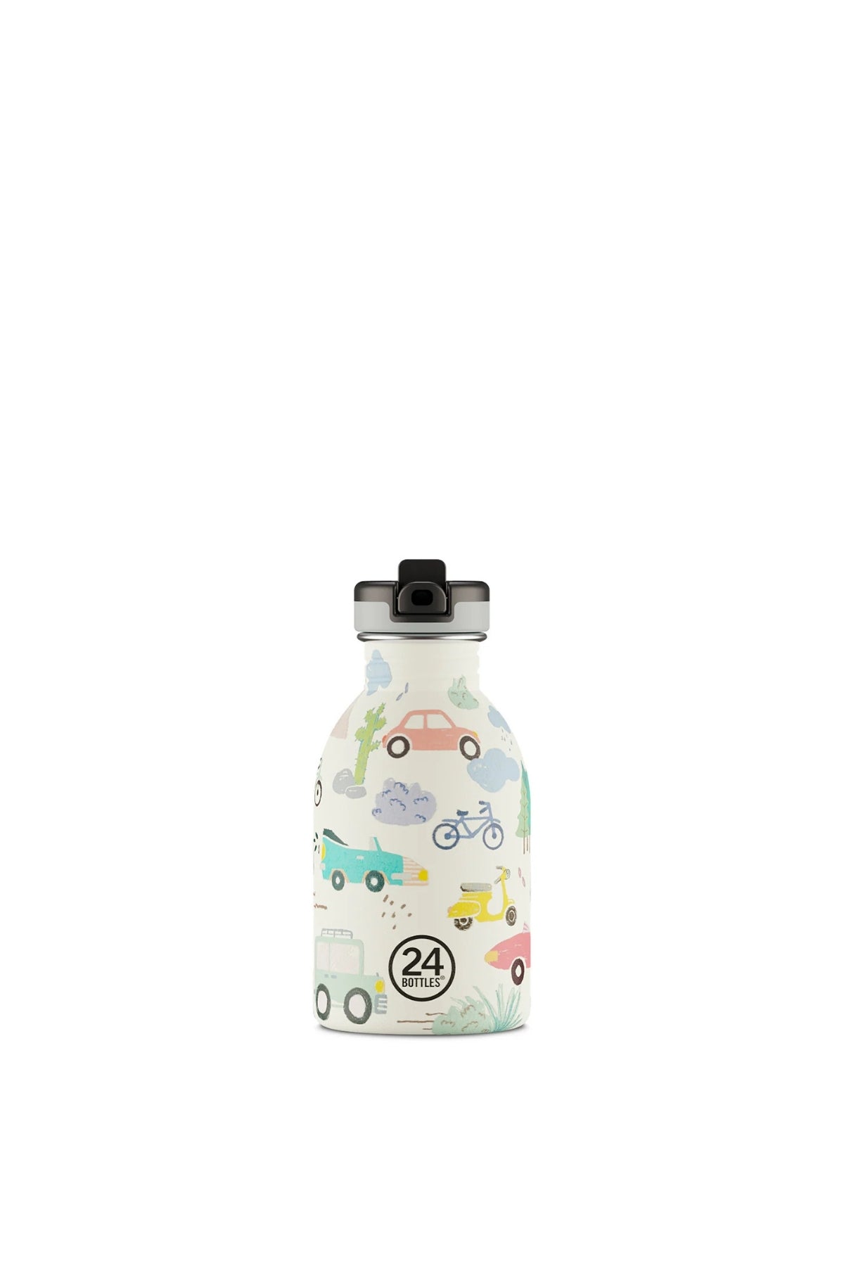 Kids Bottle Adventure Friends Pipetli Paslanmaz Çelik Çocuk Su Matarası 250 ml