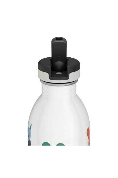 Kids Bottle Best Friends Pipetli Paslanmaz Çelik Çocuk Su Matarası 500 ml