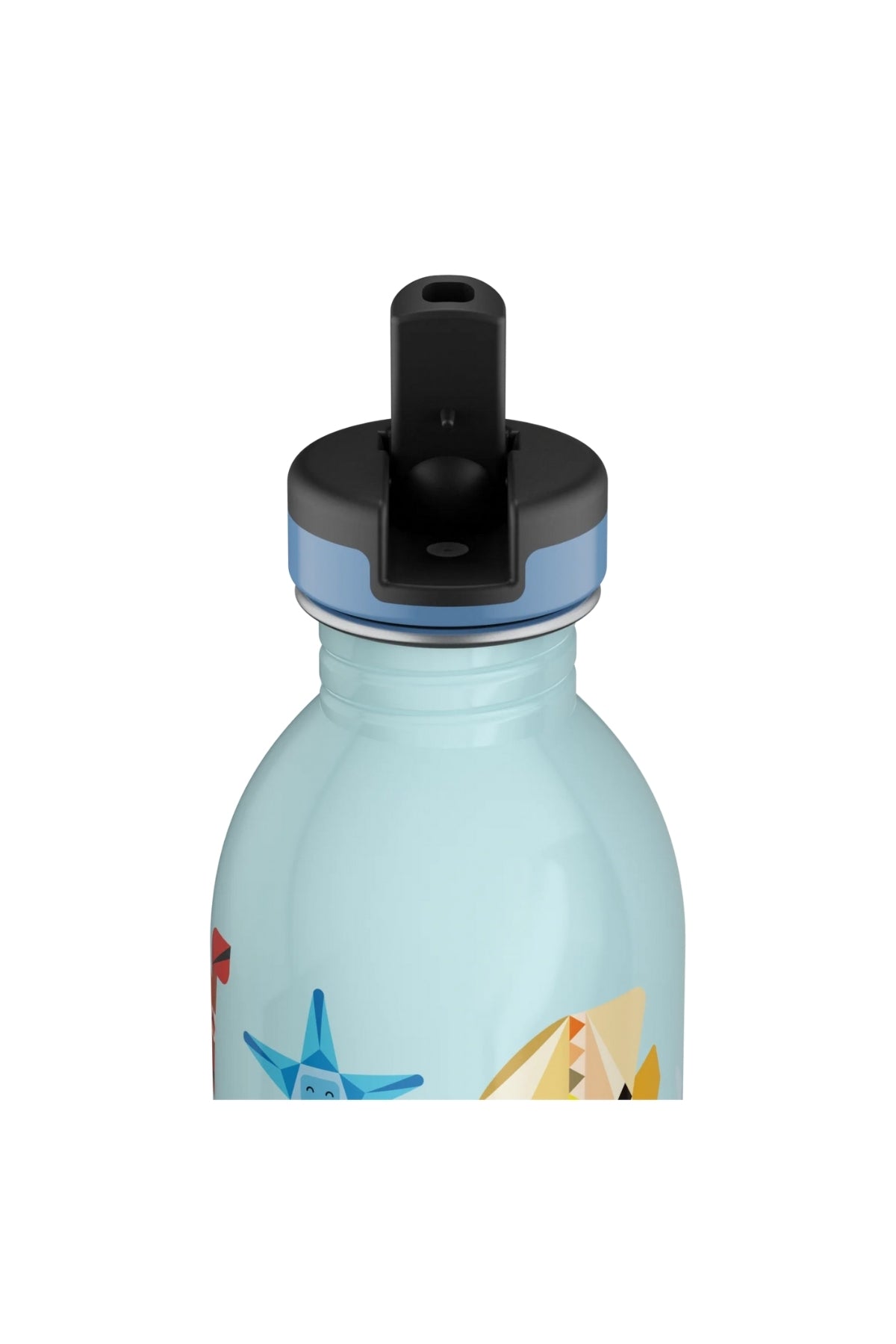 Kids Bottle Sea Friends Pipetli Paslanmaz Çelik Çocuk Su Matarası 250 ml