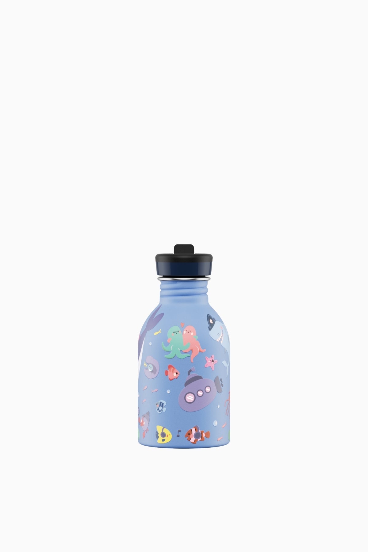 Kids Bottle Ocean Friends Paslanmaz Çelik Çocuk Su Matarası 250 ml