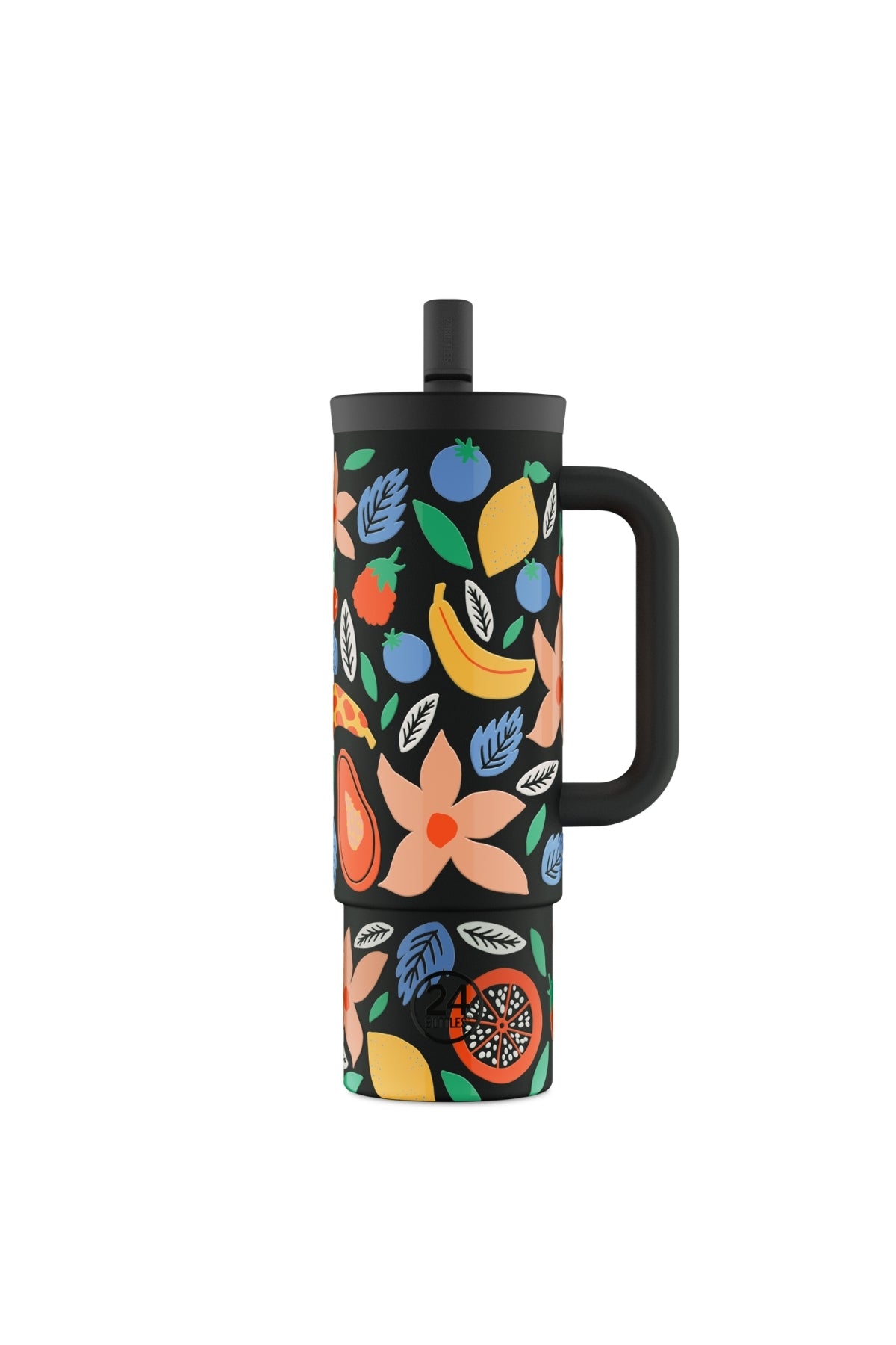 Straw Cup Tropical Noir Pipetli Paslanmaz Çelik Termos 800 ml