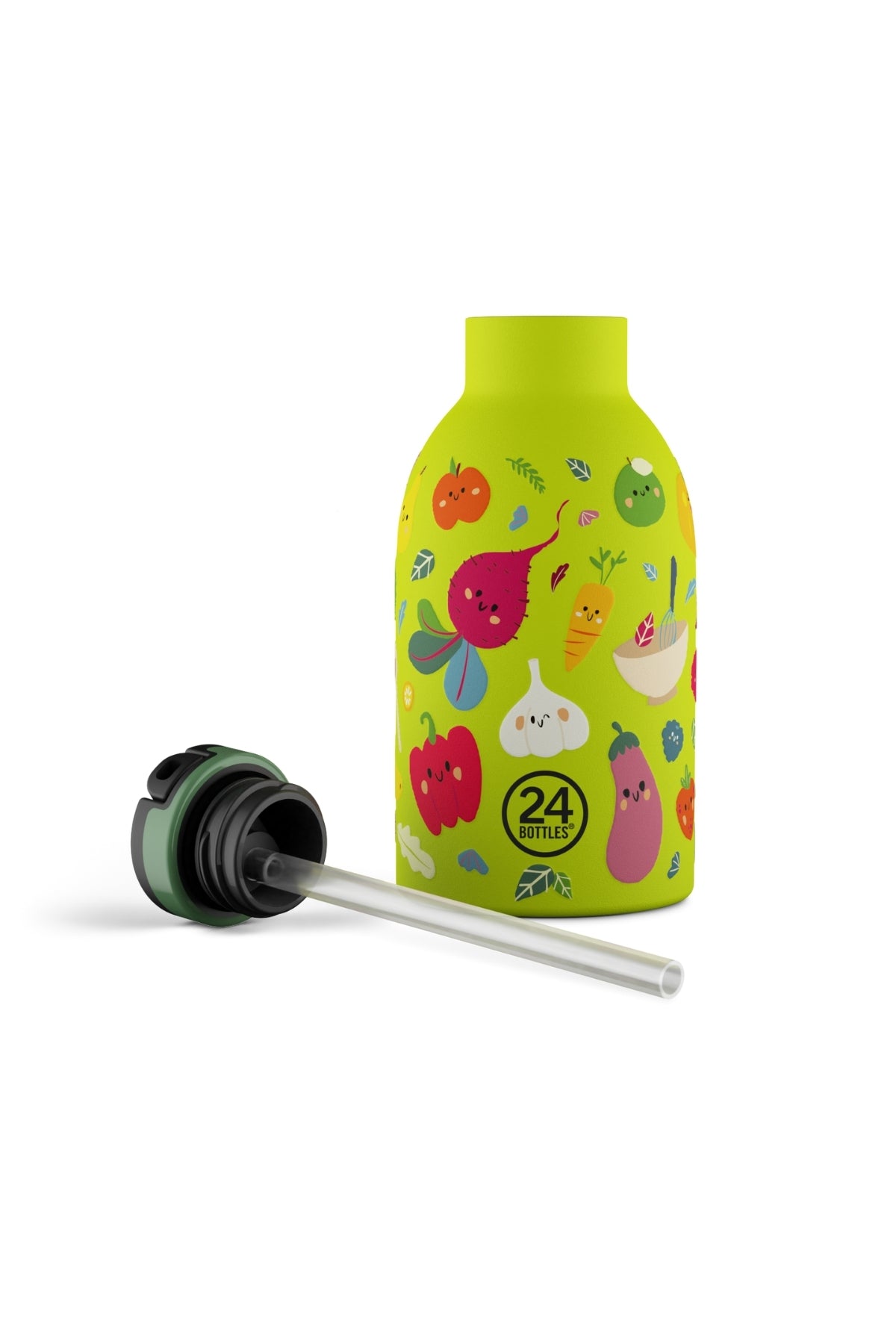 Clima Bottle Veggie Friends Pipetli Paslanmaz Çelik Termos 330 ml