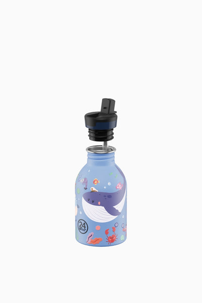Kids Bottle Ocean Friends Paslanmaz Çelik Çocuk Su Matarası 250 ml
