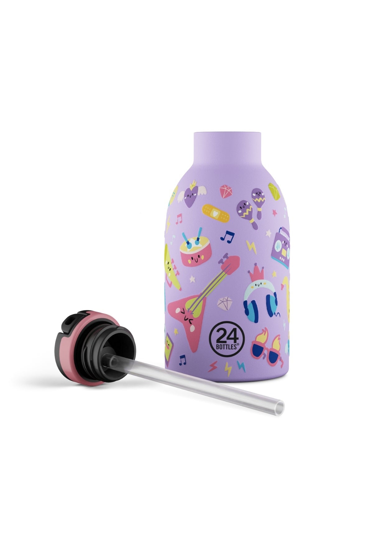 Clima Bottle Music Friends Pipetli Paslanmaz Çelik Termos 330 ml