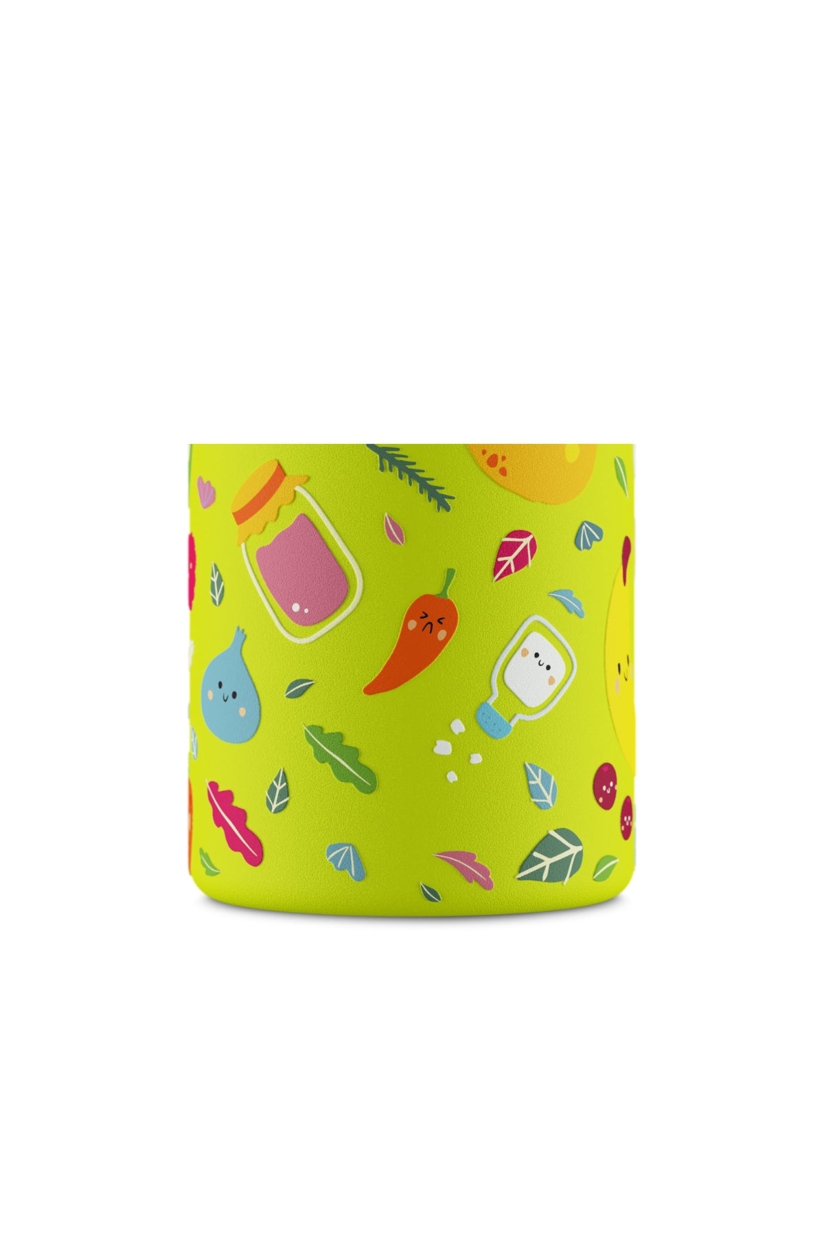 Kids Bottle Veggie Friends Pipetli Paslanmaz Çelik Çocuk Su Matarası 250 ml