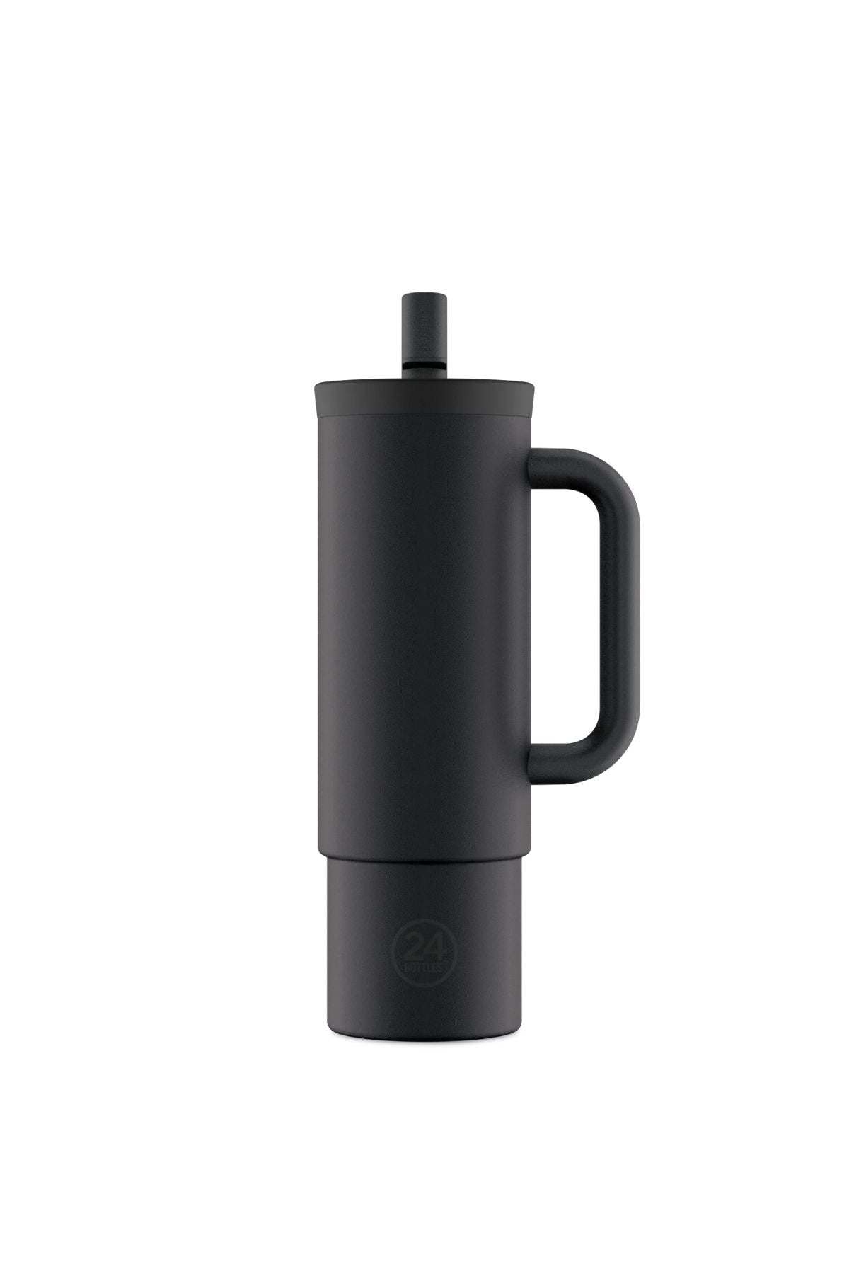 Straw Cup Tuxedo Black Pipetli Paslanmaz Çelik Termos 800 ml