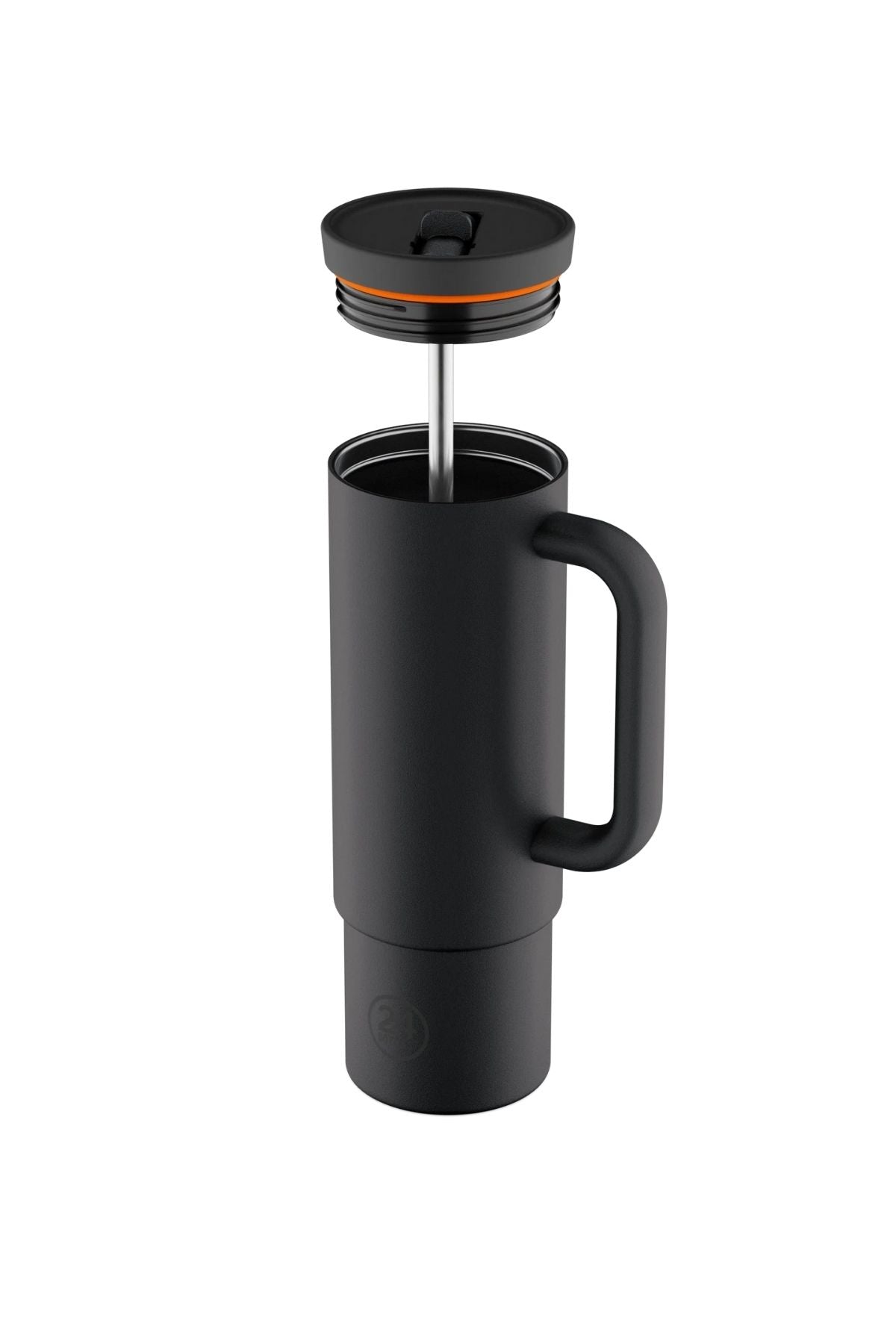 Straw Cup Tuxedo Black Pipetli Paslanmaz Çelik Termos 800 ml