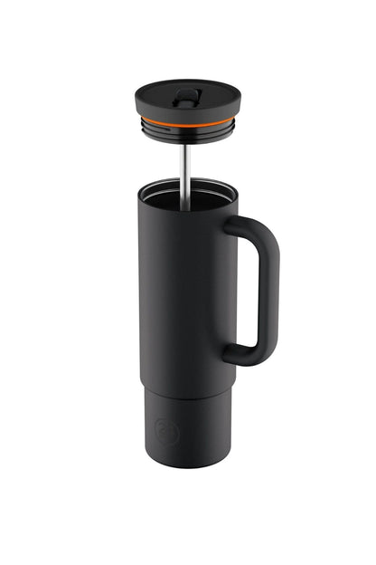 Straw Cup Tuxedo Black Pipetli Paslanmaz Çelik Termos 800 ml
