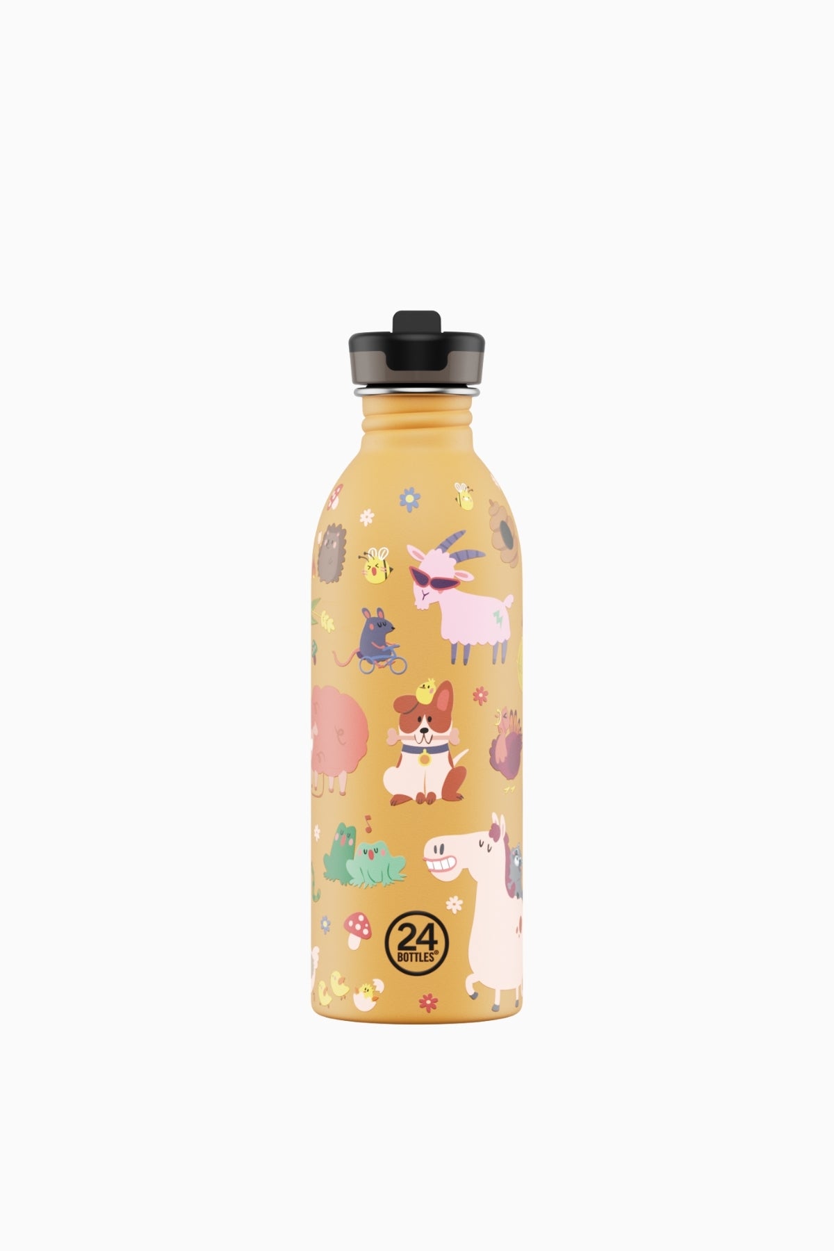 Kids Bottle Farm Friends Paslanmaz Çelik Çocuk Su Matarası 500 ml
