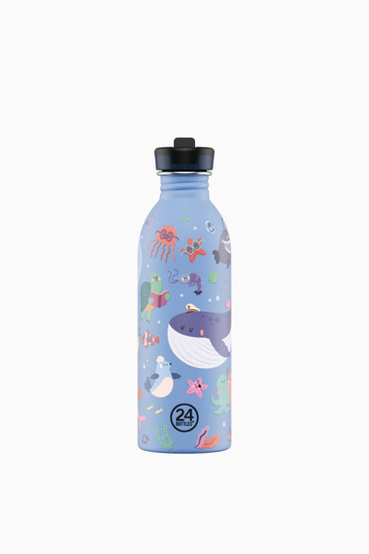 Kids Bottle Ocean Friends Paslanmaz Çelik Çocuk Su Matarası 500 ml