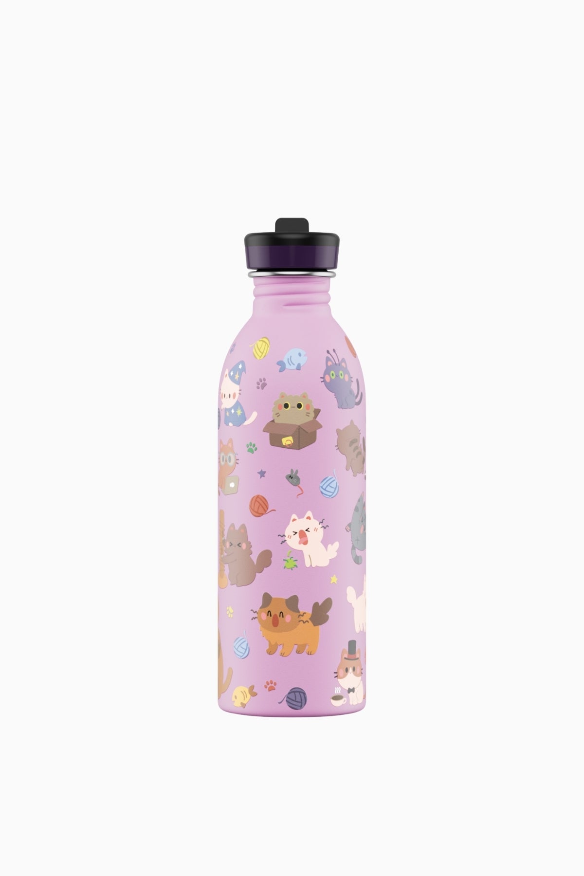 Kids Bottle Meow Friends Paslanmaz Çelik Çocuk Su Matarası 500 ml