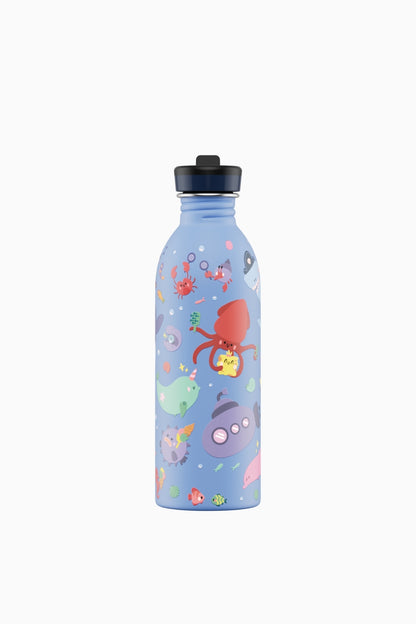 Kids Bottle Ocean Friends Paslanmaz Çelik Çocuk Su Matarası 500 ml