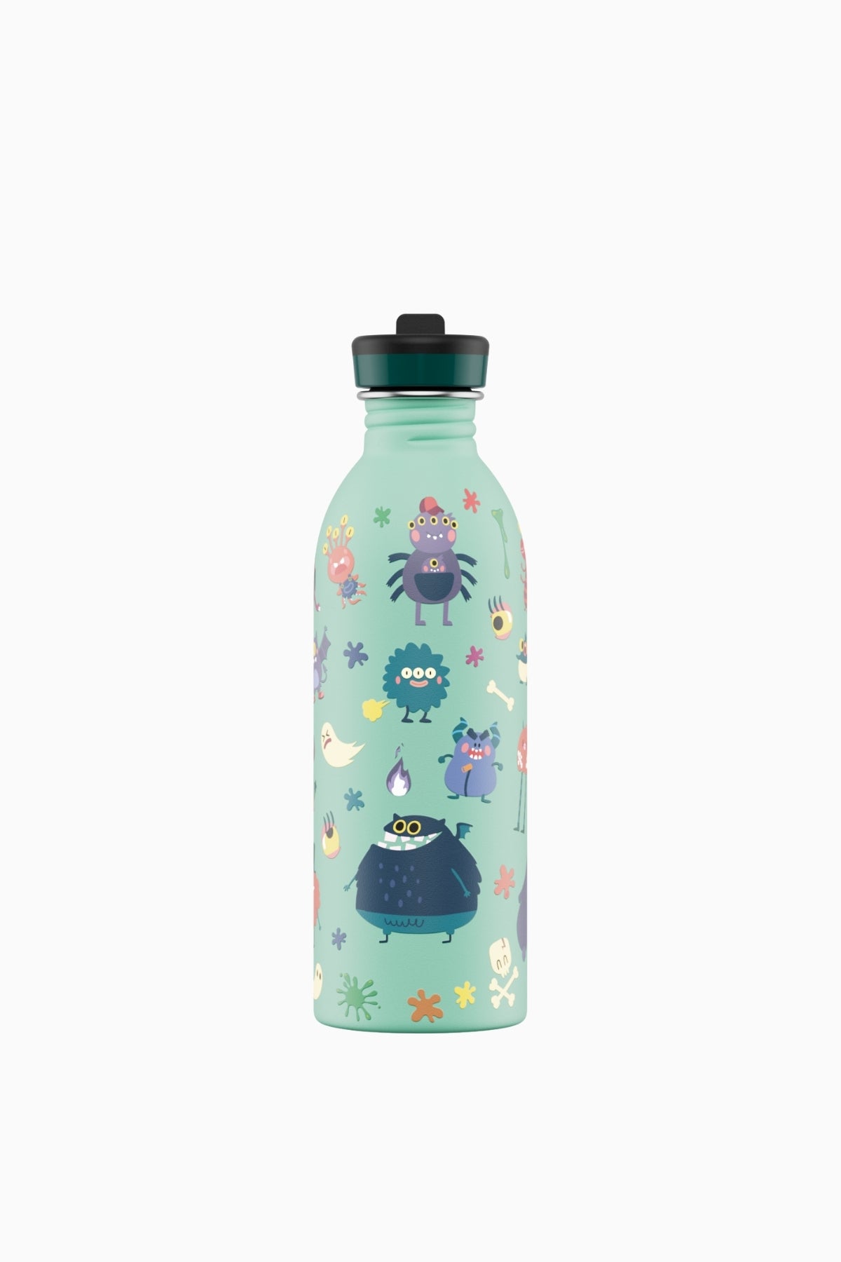 Kids Bottle Spooky Friends Pipetli Paslanmaz Çelik Çocuk Su Matarası 500 ml