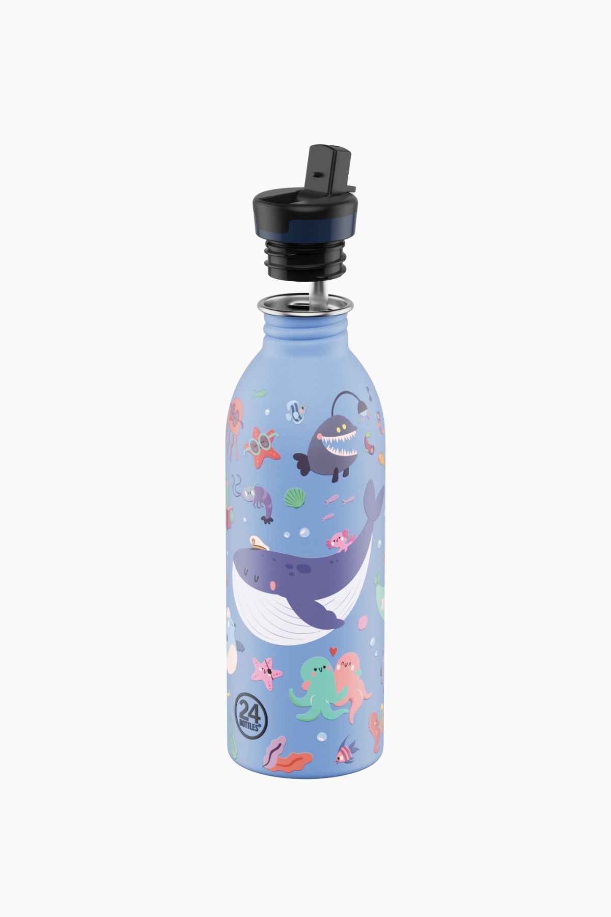 Kids Bottle Ocean Friends Paslanmaz Çelik Çocuk Su Matarası 500 ml