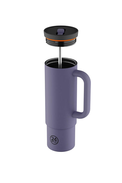 Straw Cup Dusk Pipetli Paslanmaz Çelik Termos 800 ml