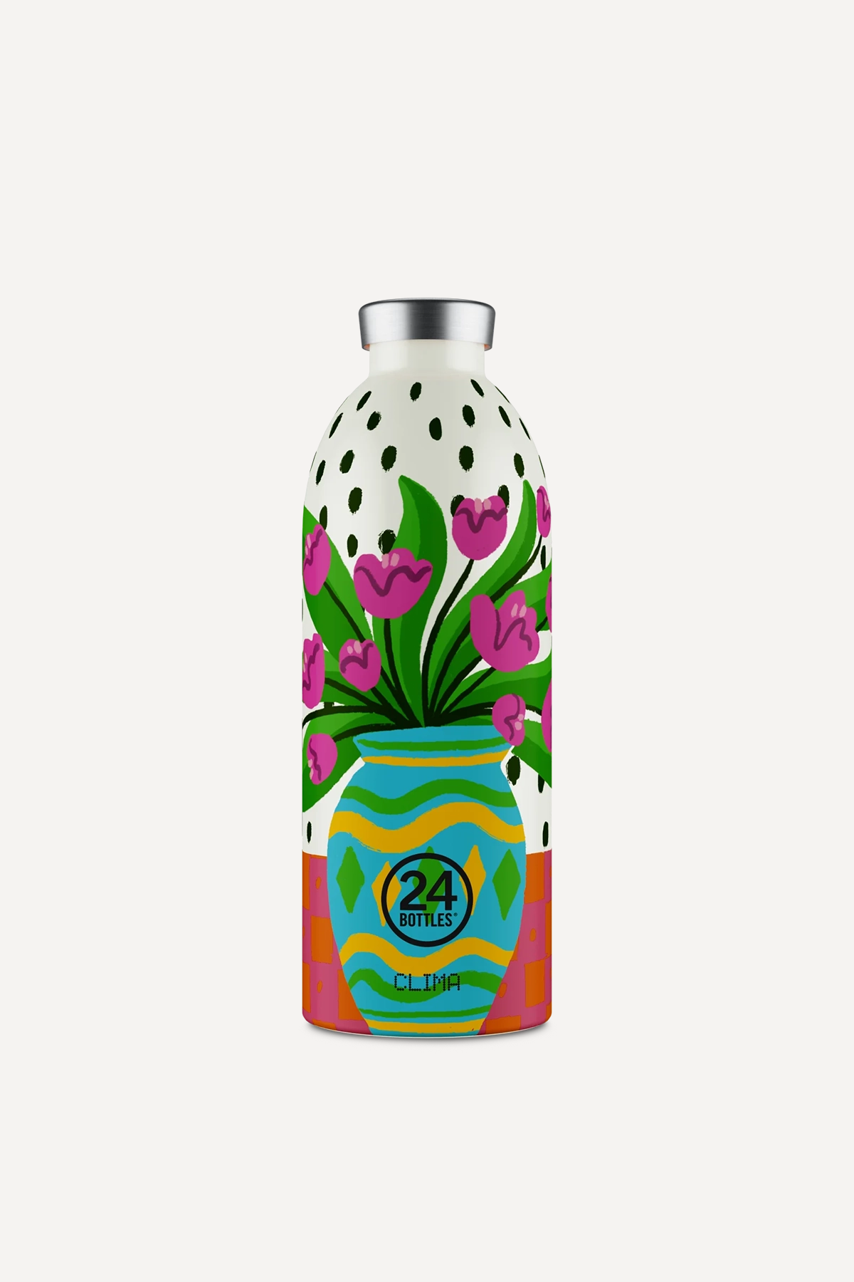 Clima Bottle Fiori Rosa Paslanmaz Çelik Termos 850 ml