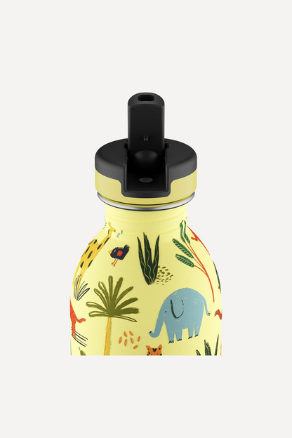 Kids Bottle Jungle Friends Paslanmaz Çelik Çocuk Su Matarası 250 ml