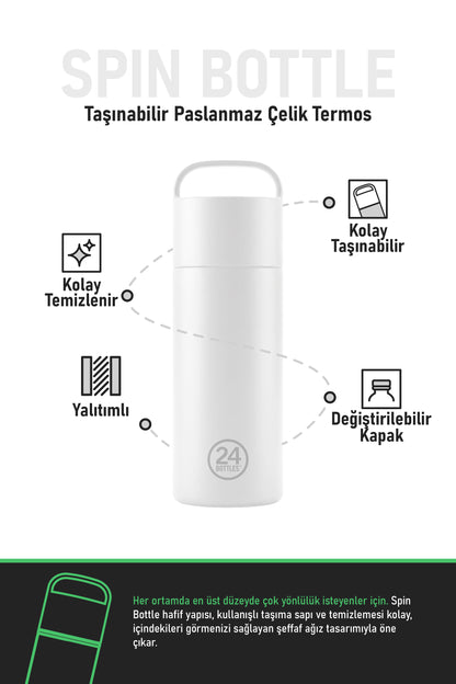 Spin Bottle Flamingo Paslanmaz Çelik Termos 730 ml